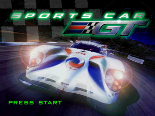 Sports Car GT title screen for Playstation